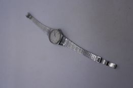 Vintage stainless steel ladies 'Longines' wristwatch numbered to back 17-862-821