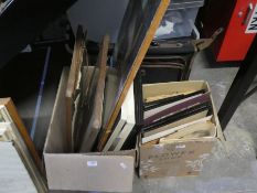 Two cartons of assorted pictures and others