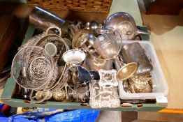 A quantity of silver plated items and similar