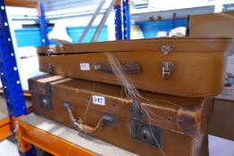 An old Violin and a suitcase