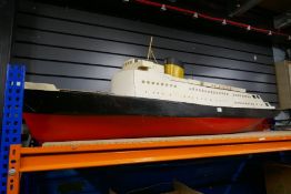 Large wooden model ship