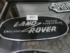 Solihull Landrover sign