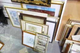 A selection of framed and glazed pictures