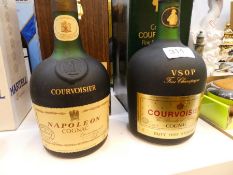 Courvoisier Cognac, 4 bottles to include a Napoleon example, all boxed