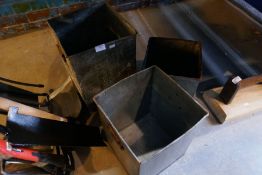 Three x steel square tubs