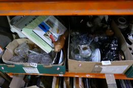 Three boxes of mixed glass and ceramics, by various manufacturers