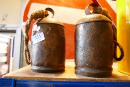Two x cow bells