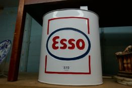 Oval Esso petrol can