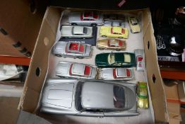 A selection of Aston Martin die cast model cars, some play-worn