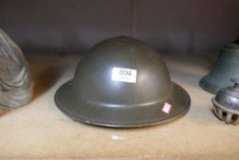 A British Army helmet BMR 1939 stamped and dated