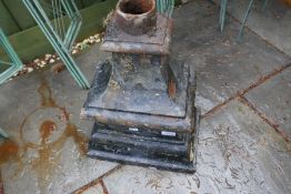 A Victorian cast iron hopper