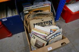 Box of mostly Classical LPs and 45 rpm and a case of Jaz LPs
