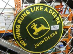 John Deere sign