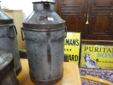 Tall milk churn