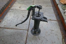 Small cast iron garden pump