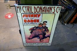 Reproduction advertising sign, Mr Cryril Donavans & Co