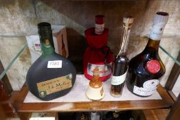 Quantity of various alcohol incl. Bells whisky, Benedictine, Armagnac etc