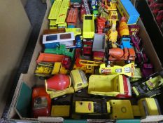 Tray of unboxed Matchbox and Tonka vehicles in fair to good plus condition