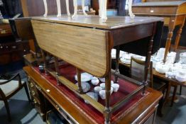 An old mahogany gateleg dining table and a Victorian Mahogany two flap table