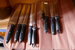 9 piece knife set in bag