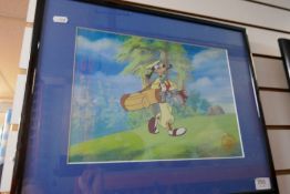 A selection of 90s Warner Bros serigraphs of various characters including Micky Mouse, etc