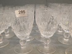 Waterford "Colleen", a set of 12 medium white wine glasses, 4½"