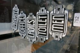 Five x Art Deco signs