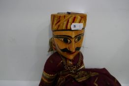 Vintage Hindu Puppet wooden and material