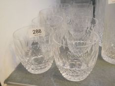 Waterford "Colleen", a set of 12 large tumblers, diameter 8cm