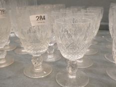 Waterford "Colleen", a set of 12 small 4" wine glasses