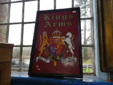 A double side pub sign for 'The Kings Arms'