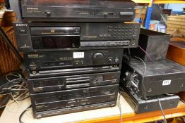 Vintage Dynatron Radiogram and Pioneer stacking stereo