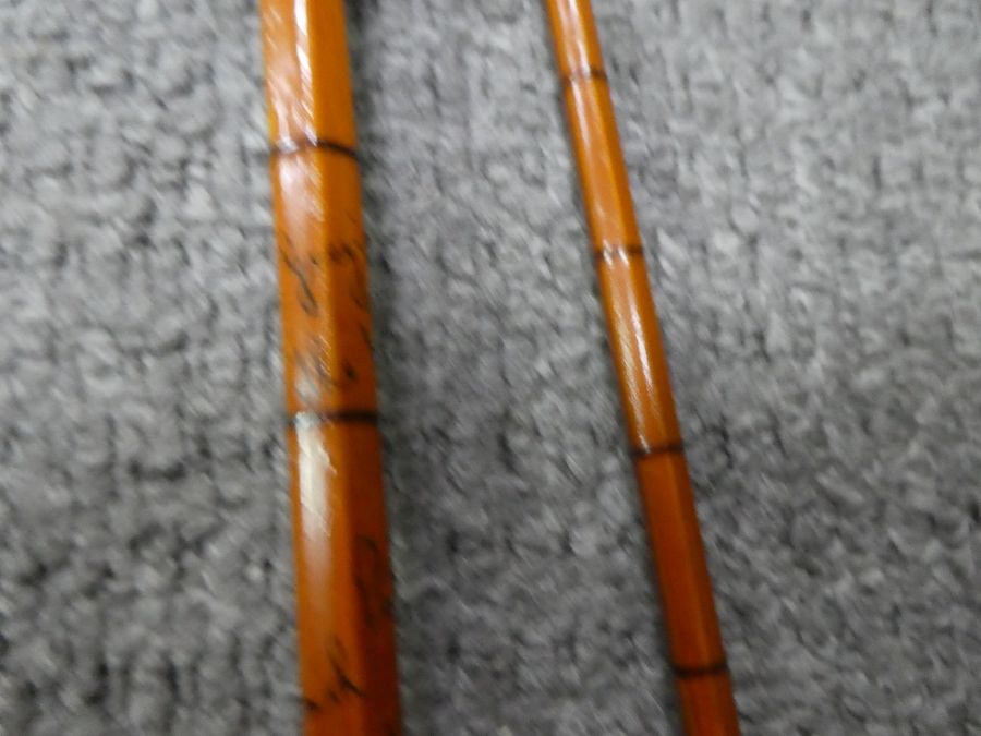 A Hardy Brothers Palakona 'Viscount Grey' split cane fishing rod - Image 3 of 4