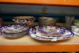 Selection of vintage ironstone ware, marked to back in crayon