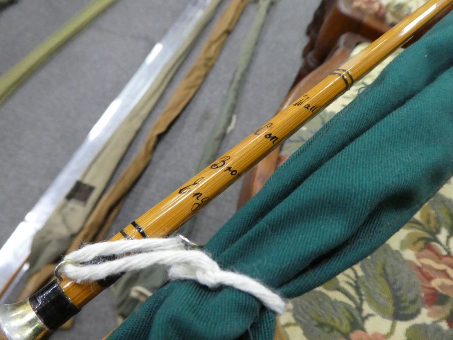 Two Constable "Wallop Brook", split cane fly fishing rods - Image 2 of 2