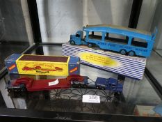 Vintage Dinky 982 Pullmore transporter in box and Matchbox Major Pickfords Transporter in box