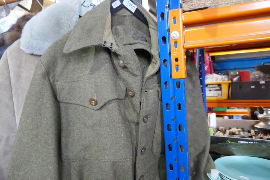 Vintage RAOC Army jacket with hat bearing Royal Army Ordnance Corps label - Image 2 of 3