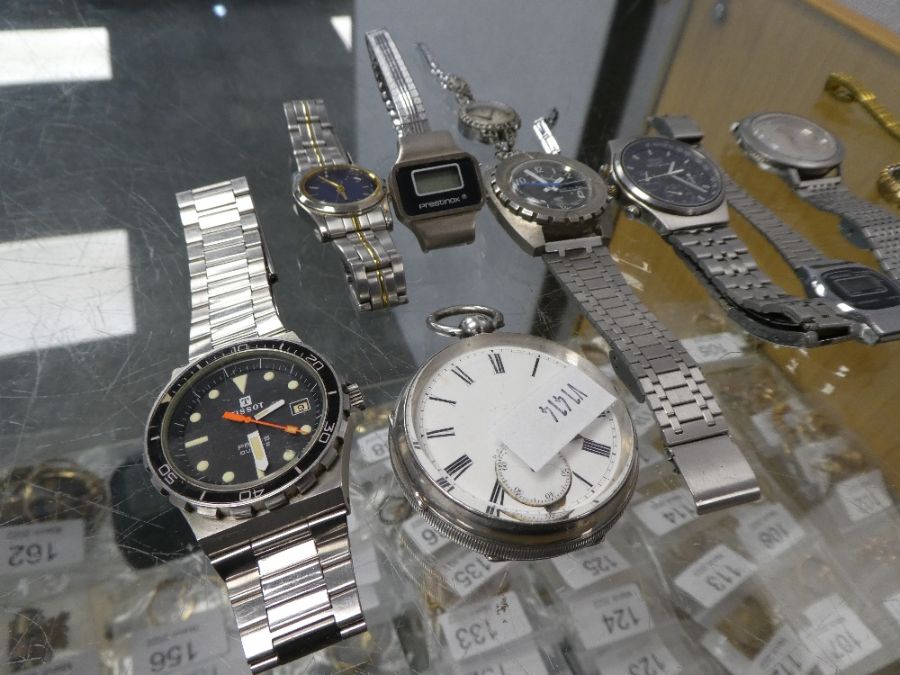 A selection of watches, various makes. Also including a silver pocket watch - Image 2 of 4