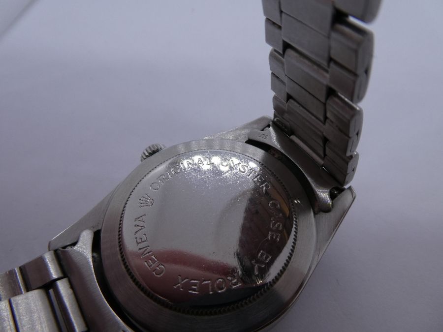 A stainless steel Tudor Gents wristwatch, possibly 1960s. - Image 4 of 7