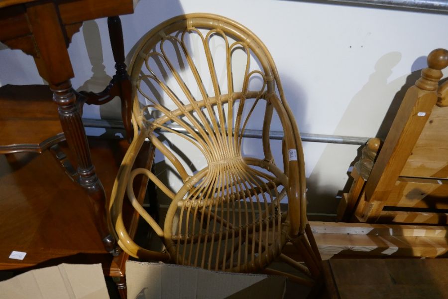 A cane armchair - Image 2 of 2