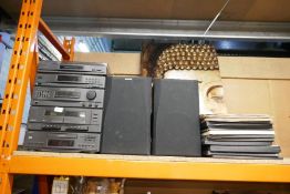 Vintage Sony stacking system and a selection of LPs