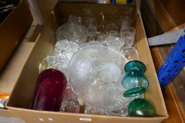 Three boxes of china, glass and similar