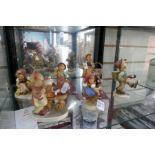 Set of Goebel figures mostly depicting children