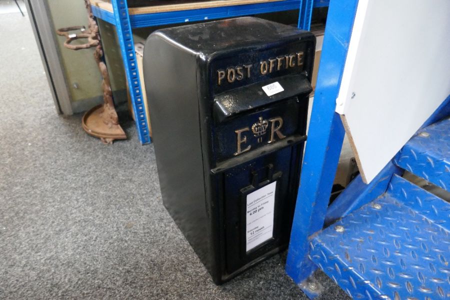 Large black Postbox (270mm deep)