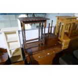 An early 20th century Sutherland table and three items of furniture