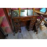 Sundry furniture including a reproduction kneehole desk