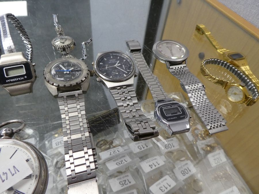 A selection of watches, various makes. Also including a silver pocket watch - Image 3 of 4
