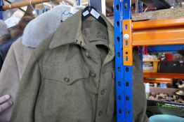 Vintage RAOC Army jacket with hat bearing Royal Army Ordnance Corps label