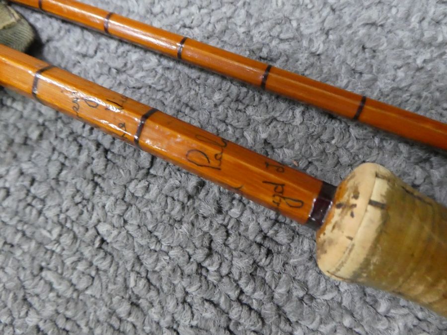 A Hardy Brothers Palakona 'Viscount Grey' split cane fishing rod - Image 4 of 4