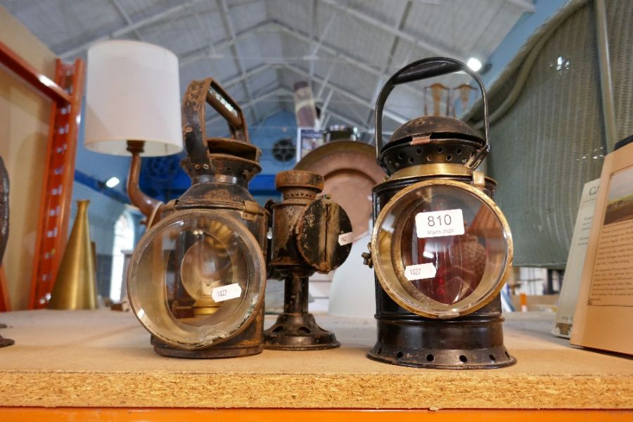 Selection of vintage British Rail hand lamps, AF - Image 2 of 2